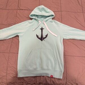 Mint Green Seattle Kraken Anchor Hoodie